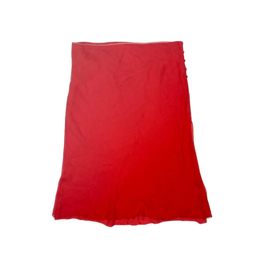 Y2k Tahari Pink Red Ombre Midi Skirt