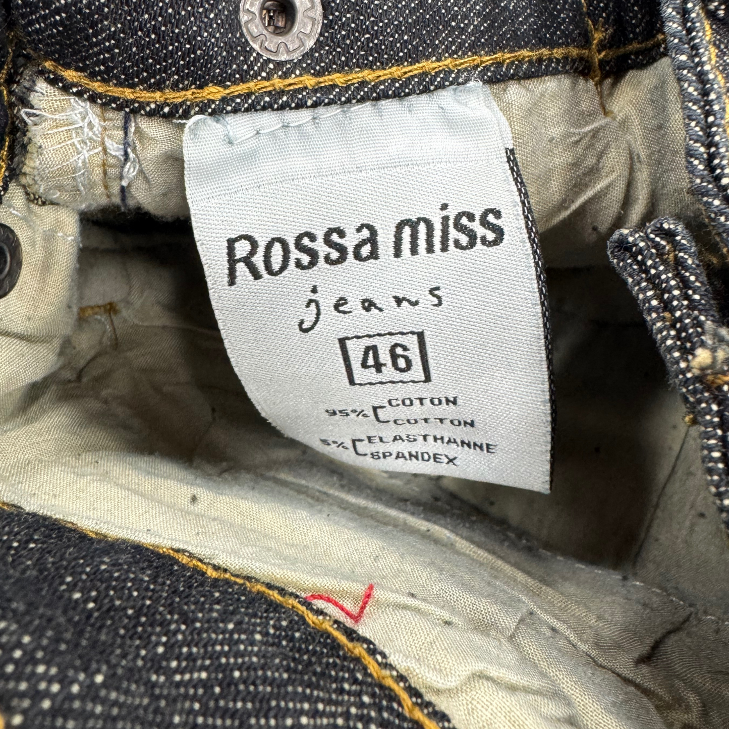 Rossa Miss Dark Washed Denim Mini Skirt