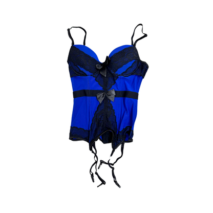Blue Bustier Top
