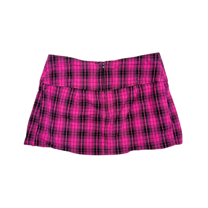 Sweet Love Pink Plaid Mini Skirt