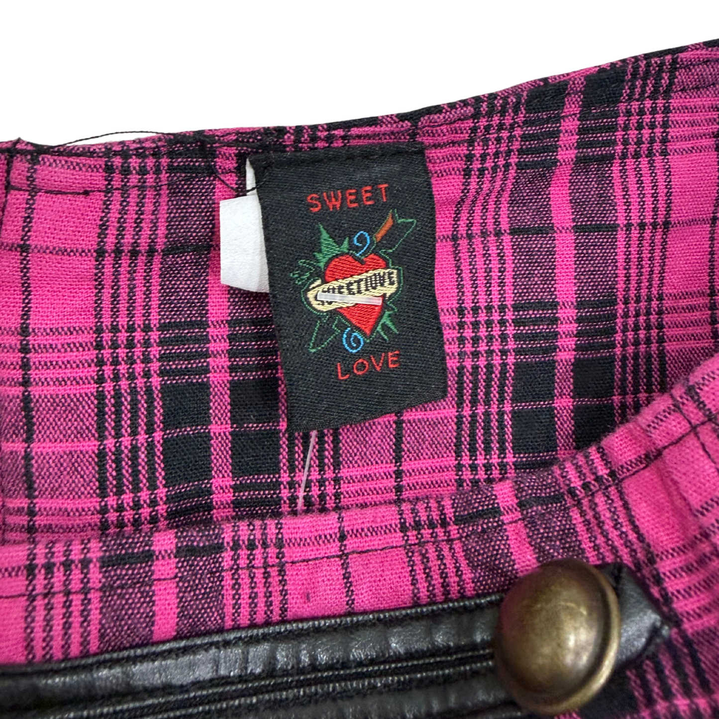 Sweet Love Pink Plaid Mini Skirt