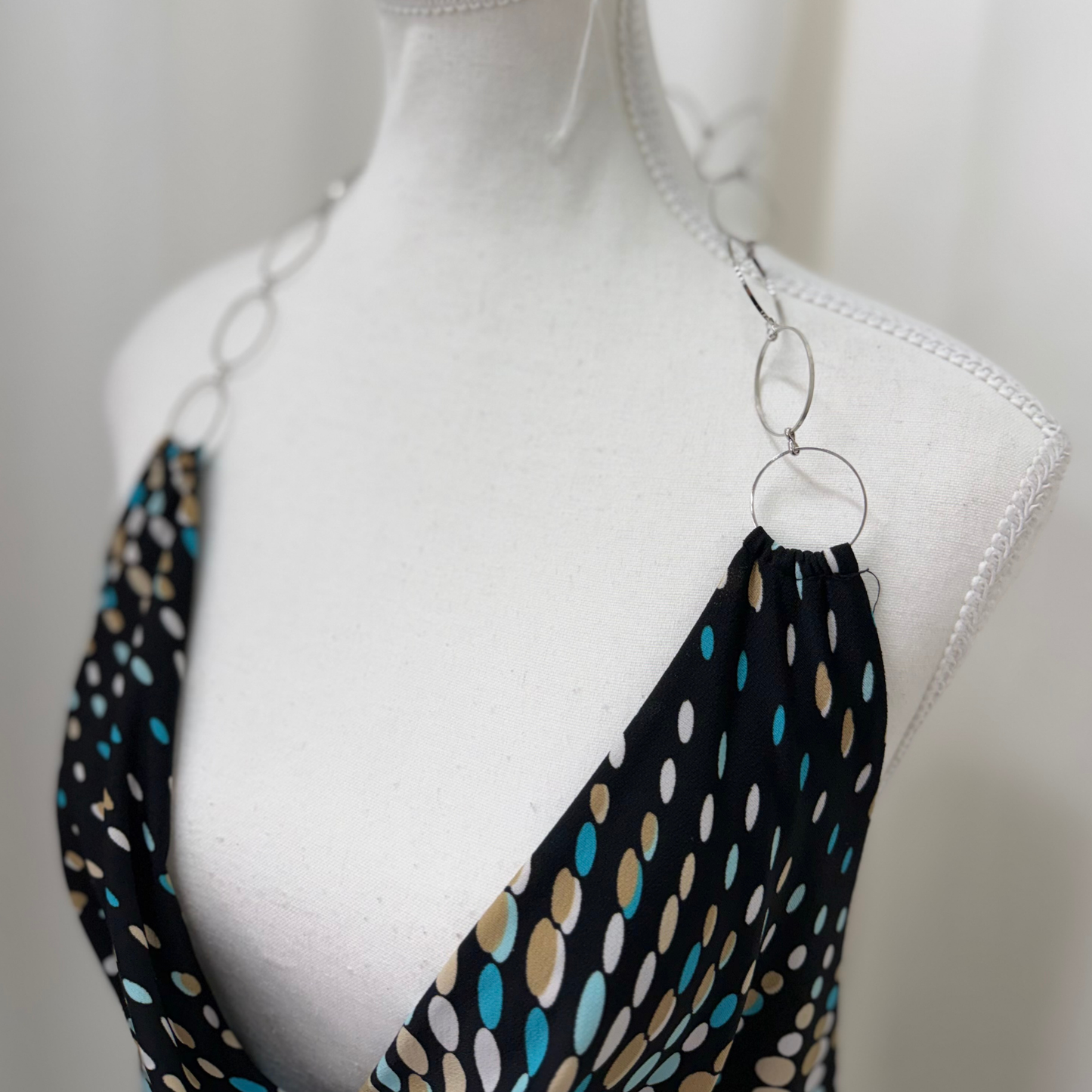 Kiwi Polka Dot Halter Top