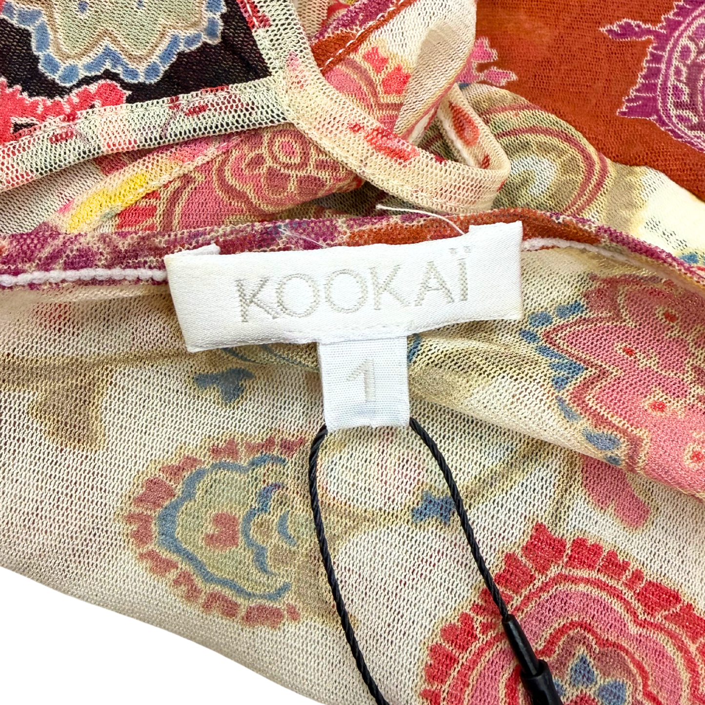 Kookai Patchwork Paisley Mesh Cami