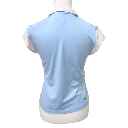 Adidas Light Blue White Polo