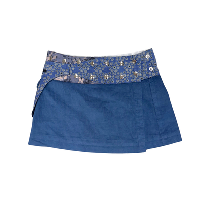 Moshiki Navy Mini Skirt