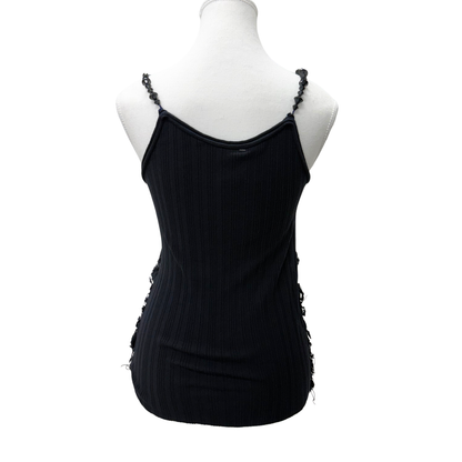 Alessandra Boni Black Crochet Cami