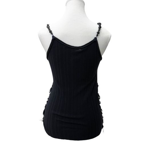 Alessandra Boni Black Crochet Cami