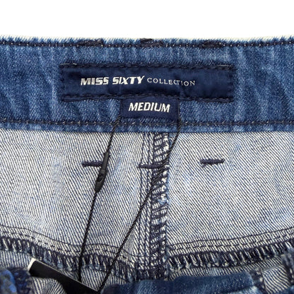 Miss Sixty Gold Denim Mini Skirt