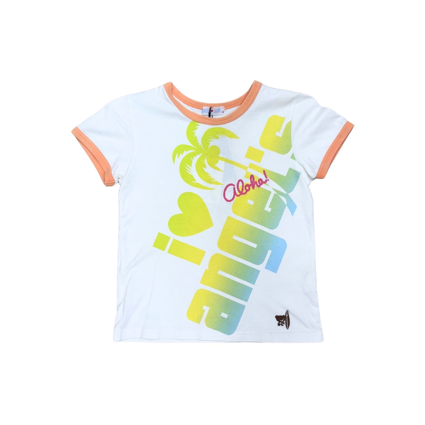 Angel Blue White Aloha T-Shirt