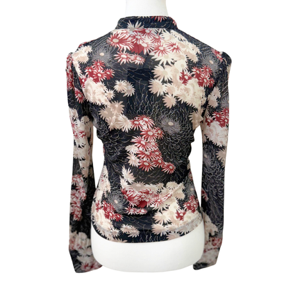 Mexx Black Floral Long Sleeve Top