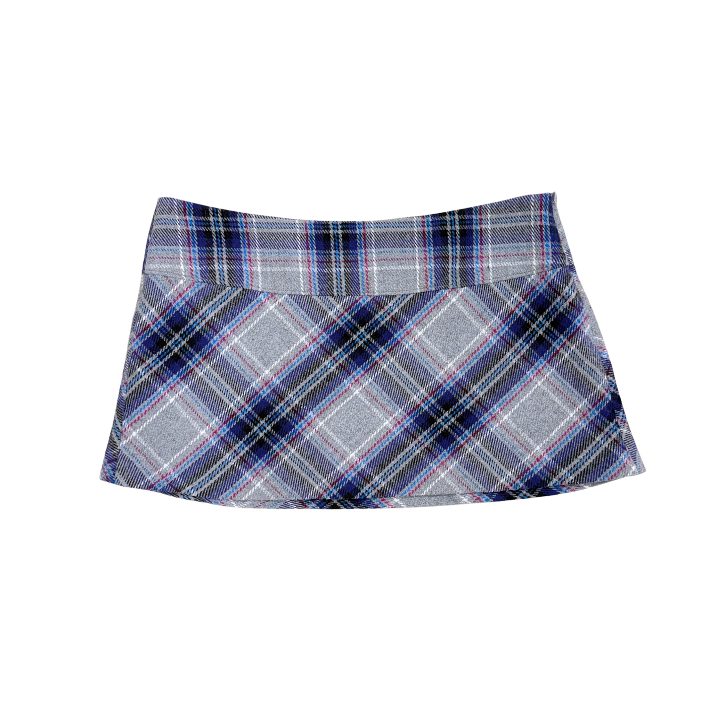 Aeropostale Gray Plaid Mini Sirt