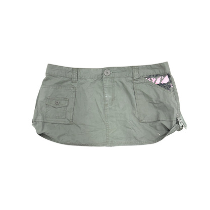 Rusty Green Mini Skirt