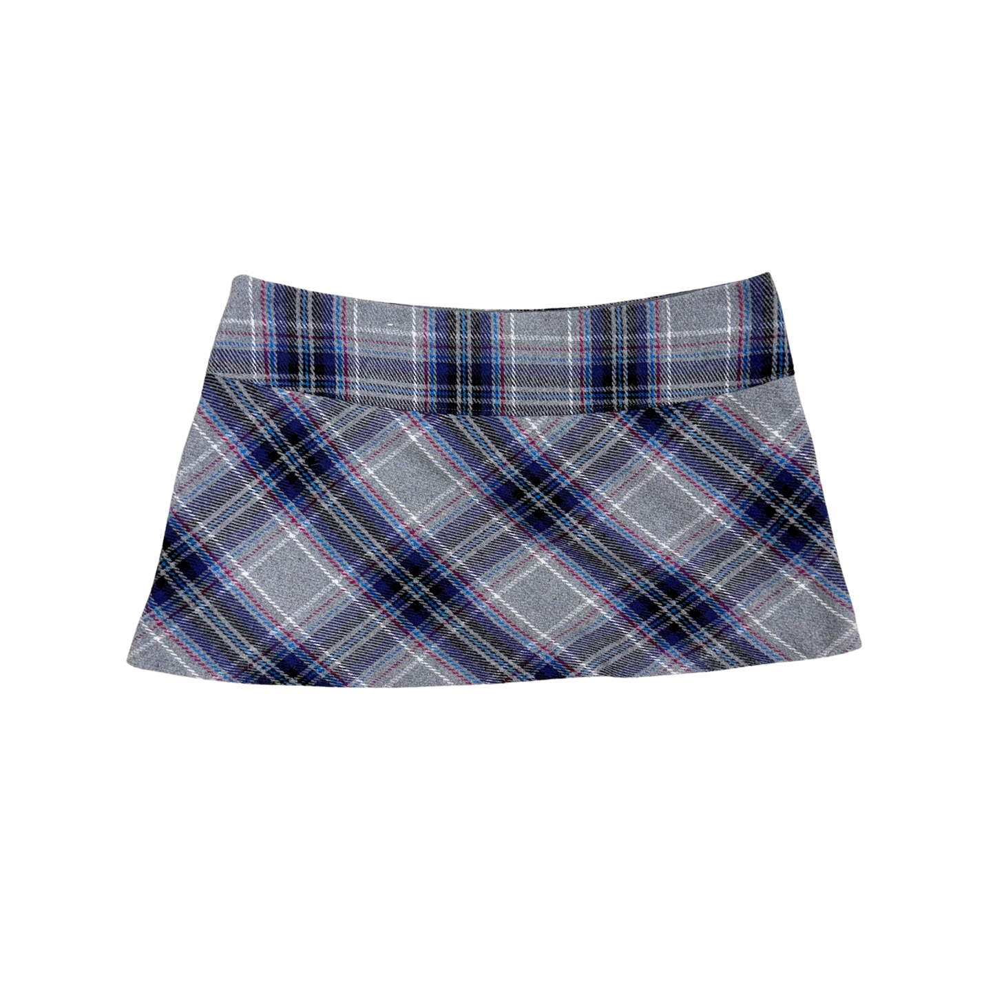 Aeropostale Gray Plaid Mini Sirt