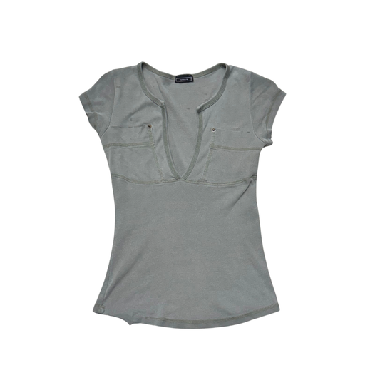 Vixen Gray V-Neck Top