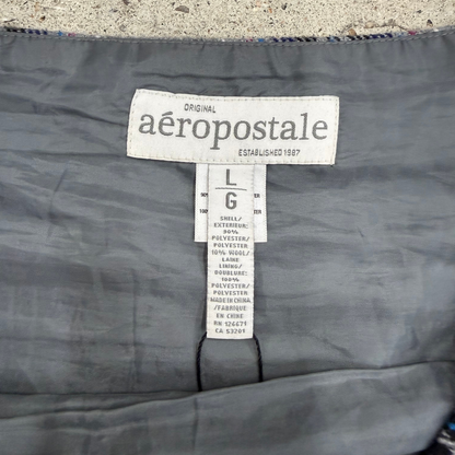 Aeropostale Gray Plaid Mini Sirt