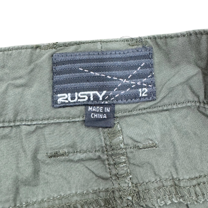 Rusty Green Mini Skirt