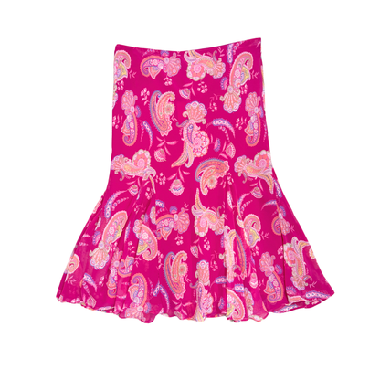 Chaps Pink Paisley Midi Skirt