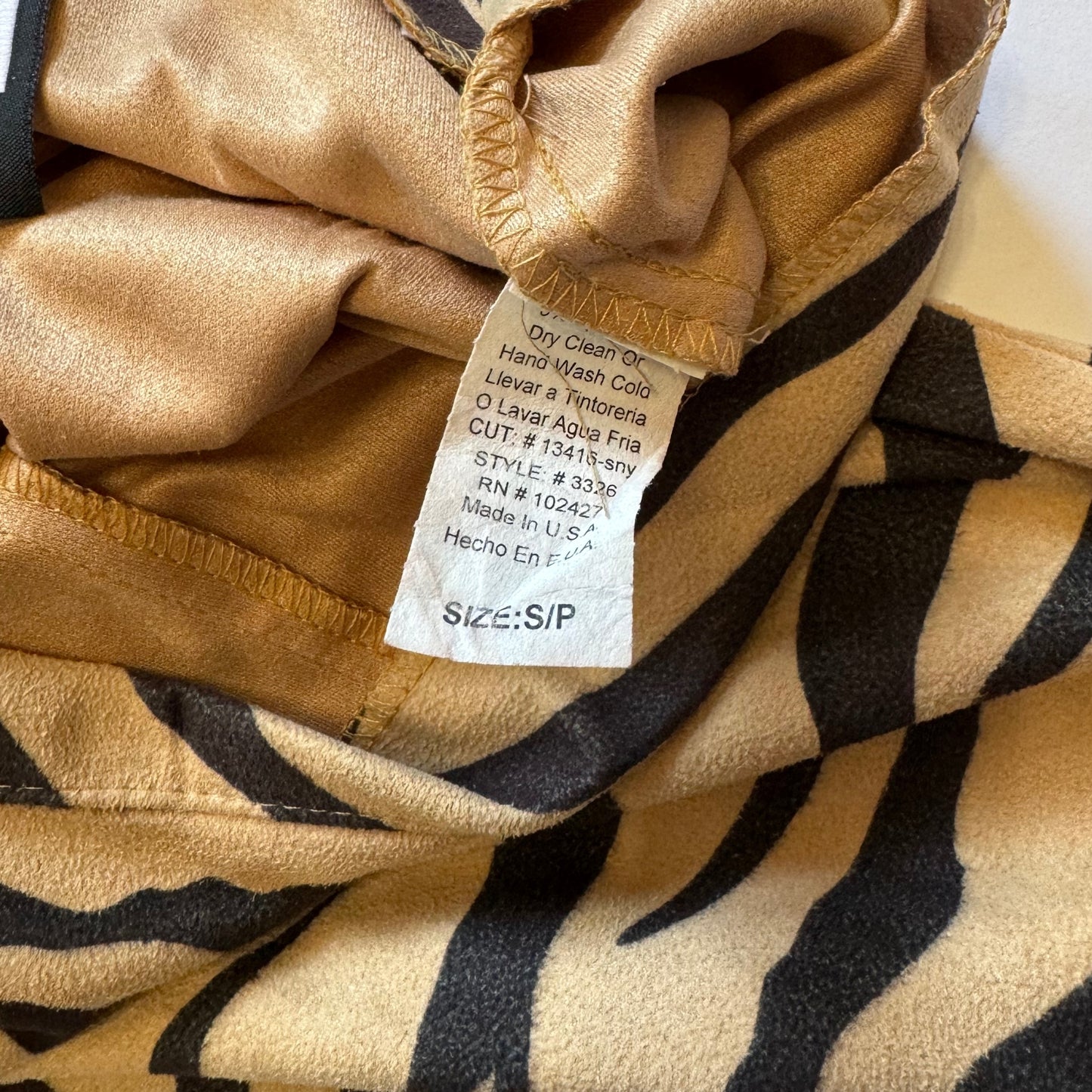 Vintage 2000s Y2k Forever 21 Brown Zebra Print Flare Pant