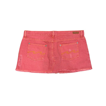 Billabong Pink Denim Mini Skirt