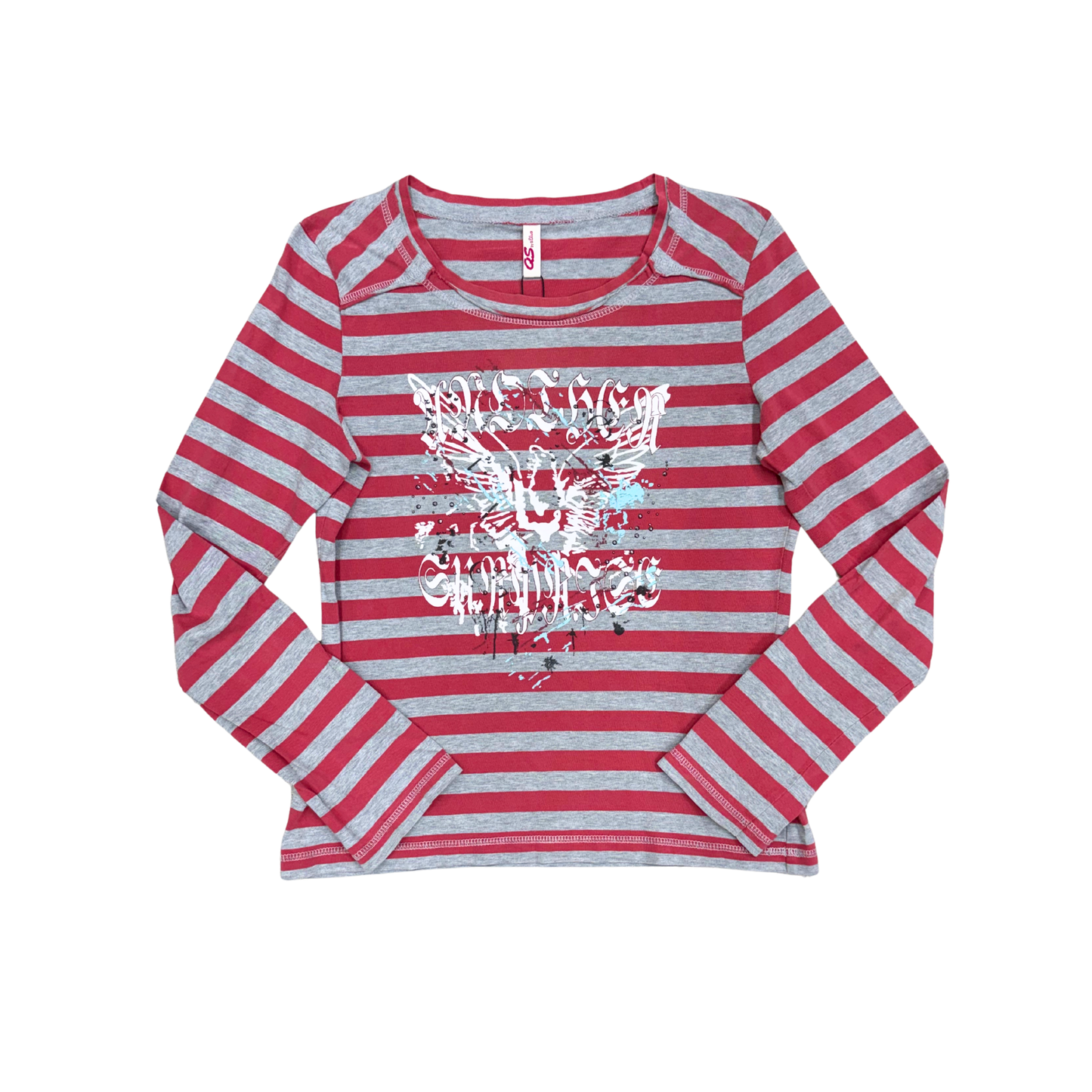 S. Oliver Gray Pink Long Sleeve Top