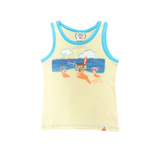 Daisy Lovers Aloha Yellow Tank Top