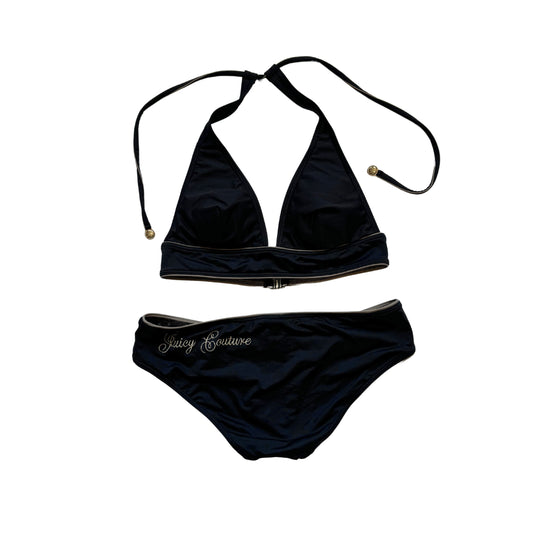 Vintage 2000s Y2k Juicy Couture Black Bikini