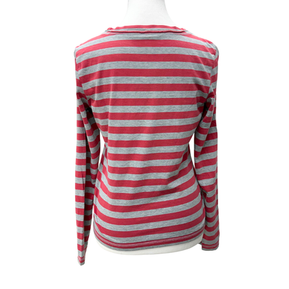 S. Oliver Gray Pink Long Sleeve Top