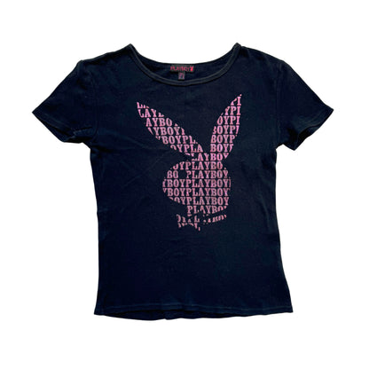 Vintage 2000s Y2k Playboy Black Pink Graphic Tee