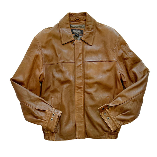 Vintage 2000s Y2k Wilsons Brown Soft Leather Jacket