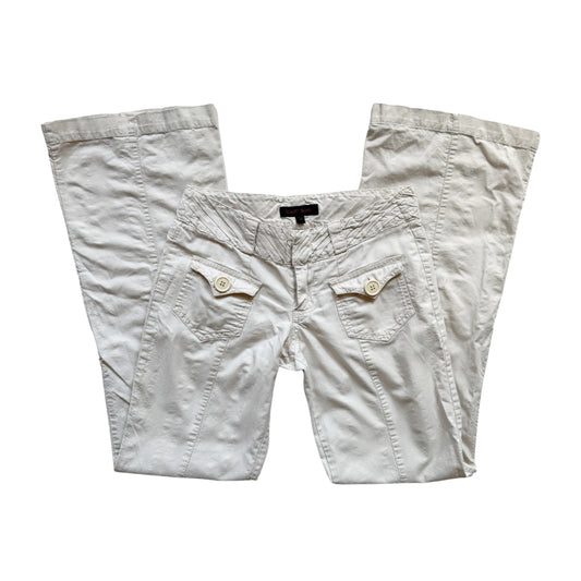 Vintage 2000s Y2k Coco Bong Off White Low Rise Pant