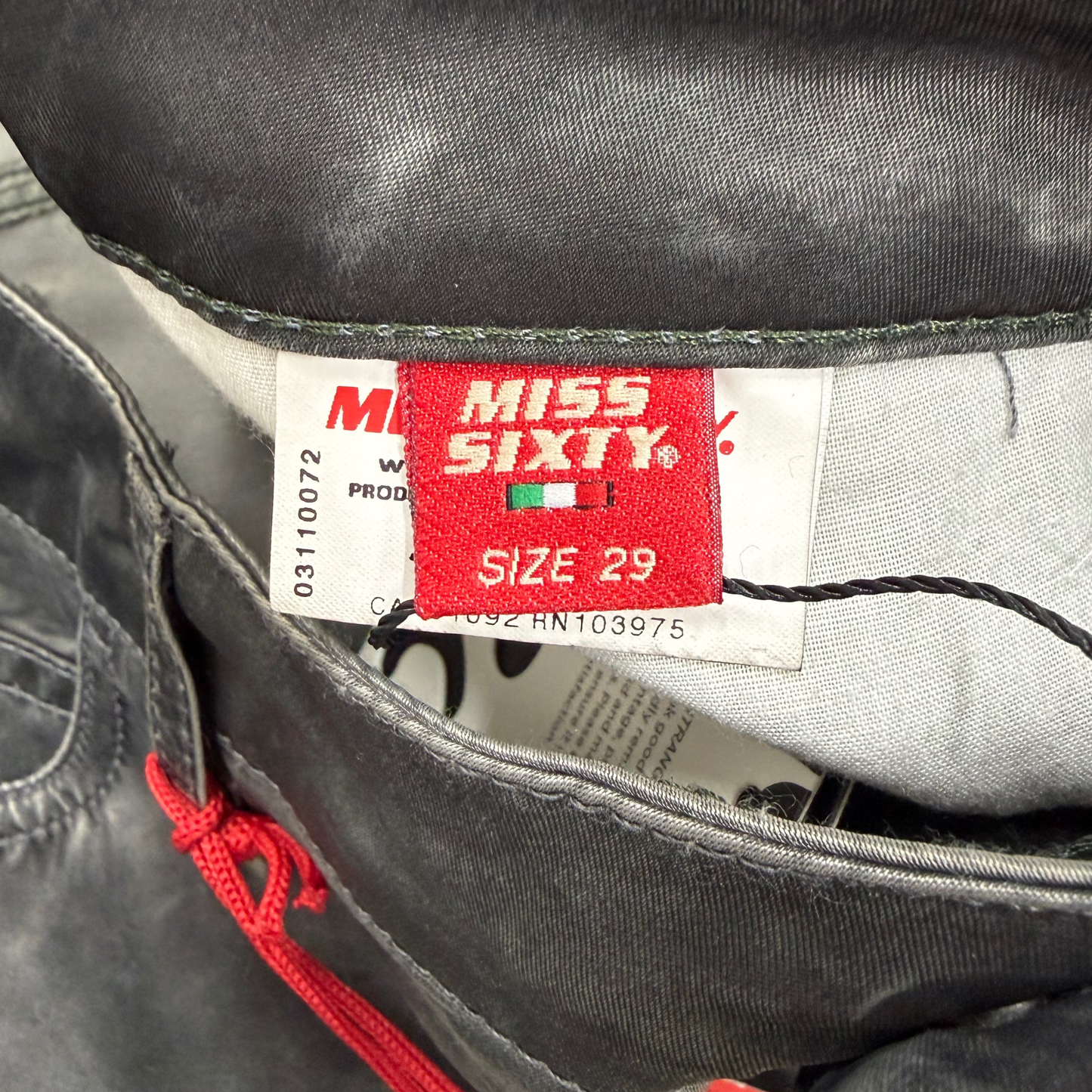 Miss Sixty Gray Satin Capri