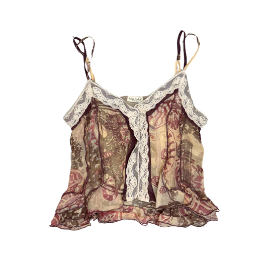 Sonia Fortuna Beige Mesh Cami