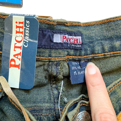 Vintage 2000s Y2k Rare Patchi Flare Jeans