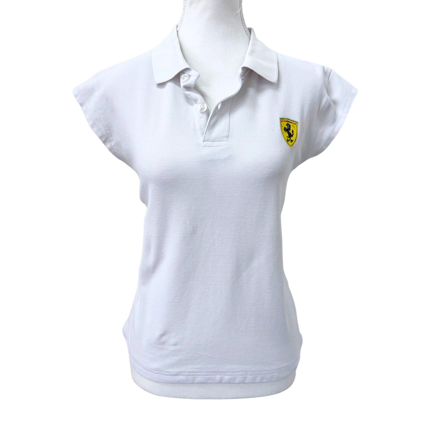 Ferrari White Polo Shirt