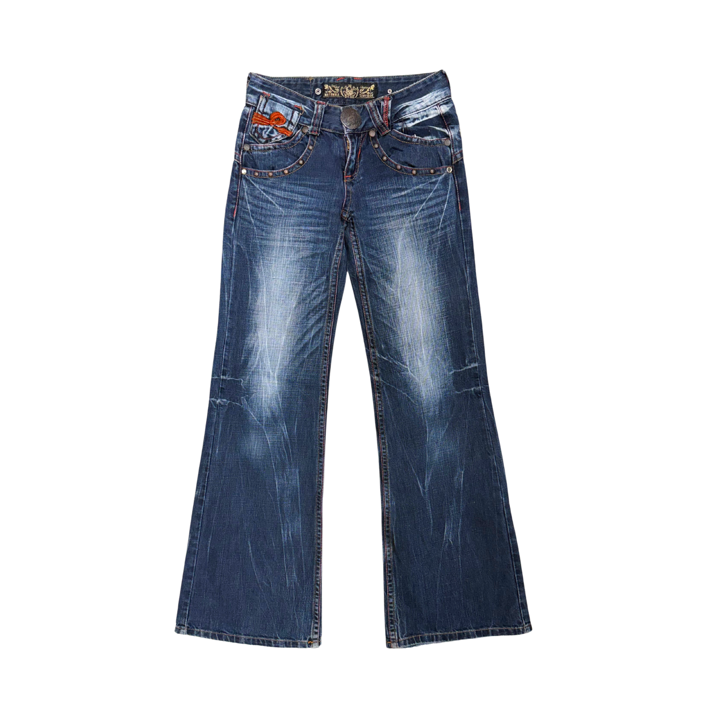 Riobera Low Rise Boot Cut Jeans