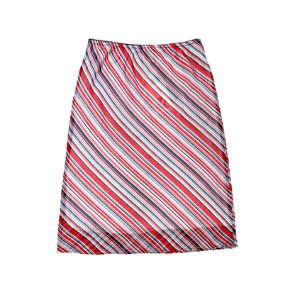Balance Striped Midi Skirt