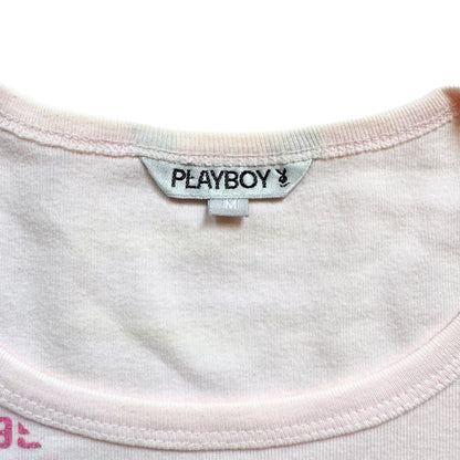 Y2k Playboy Baby Pink Bunny Graphic Tee