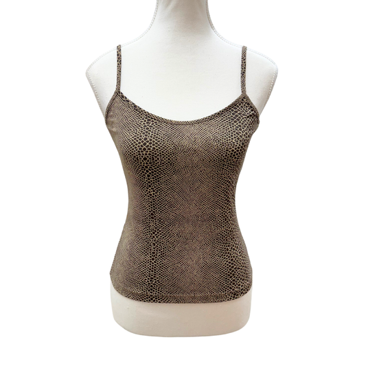 Bershka Brown Animal Print Cami