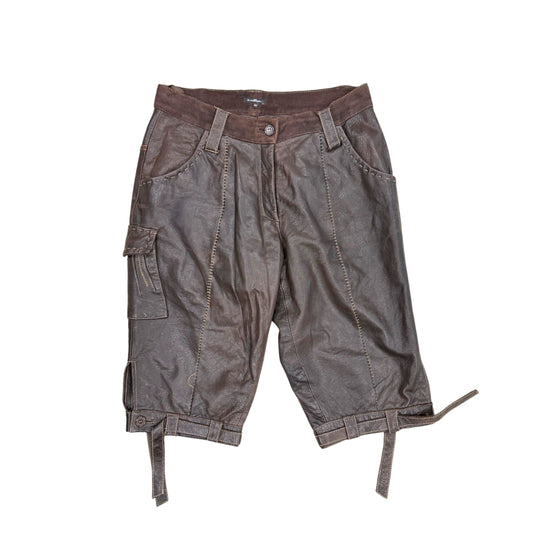 Et Compagnie Brown Leather Capri
