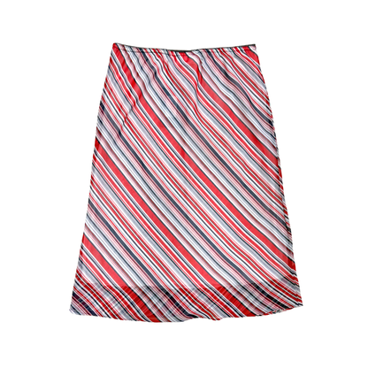 Balance Striped Midi Skirt