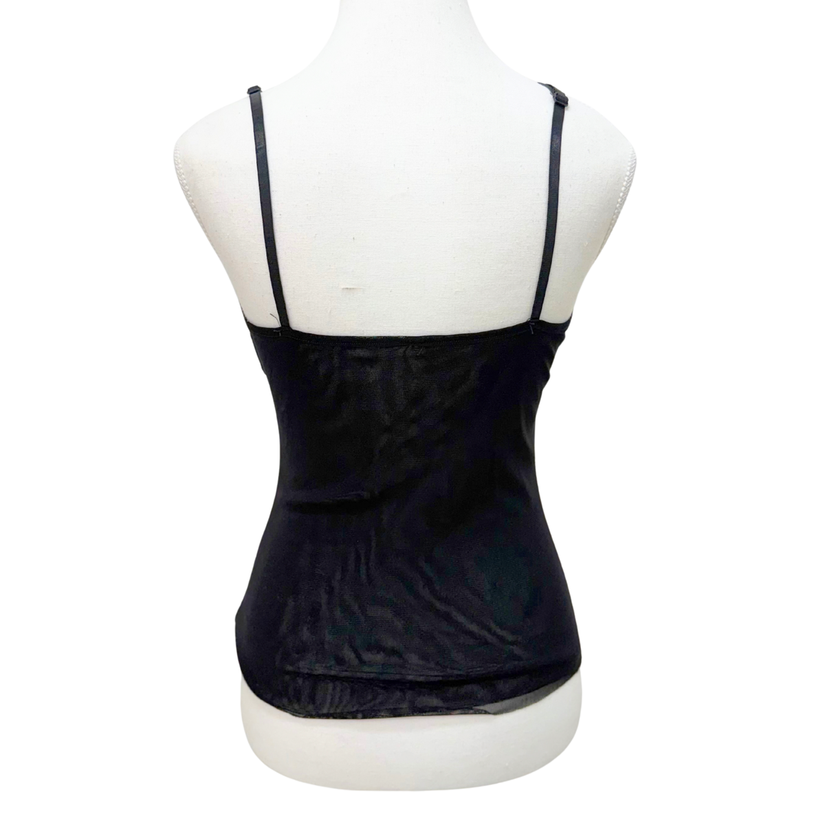 Blue Black Floral Lace Cami