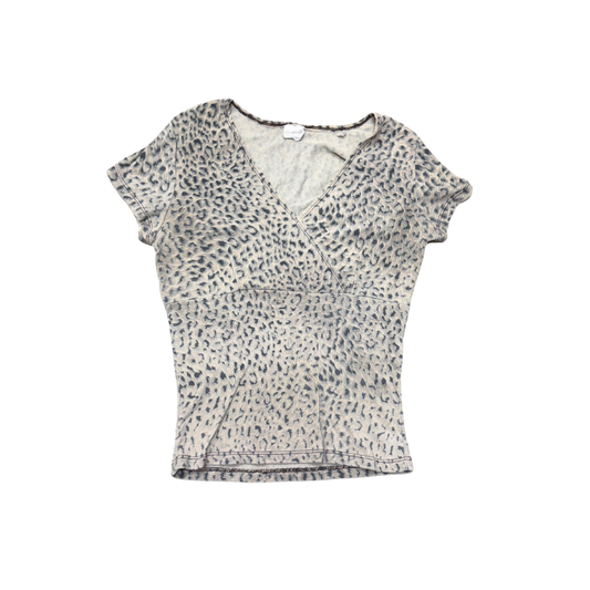 Diamond's Gray Leopard Print Top