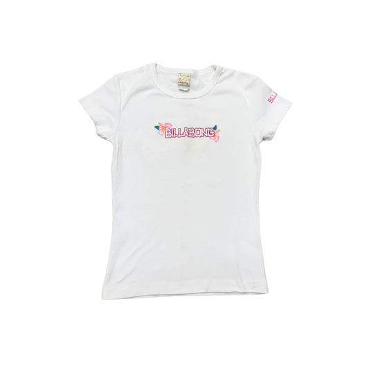 Billabong White Graphic Tee