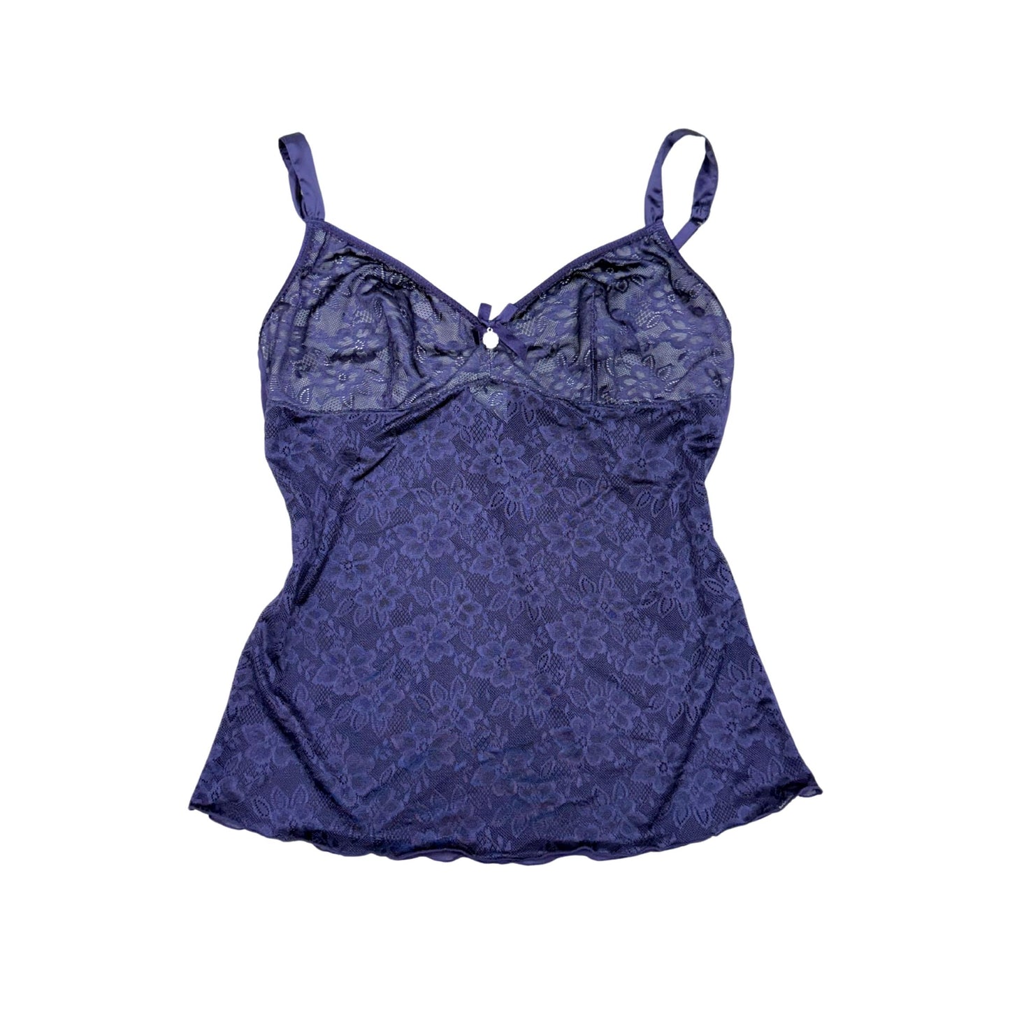 Miriale Purple Lace Satin Cami