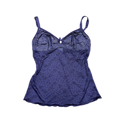 Miriale Purple Lace Satin Cami