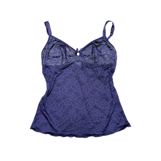 Miriale Purple Lace Satin Cami