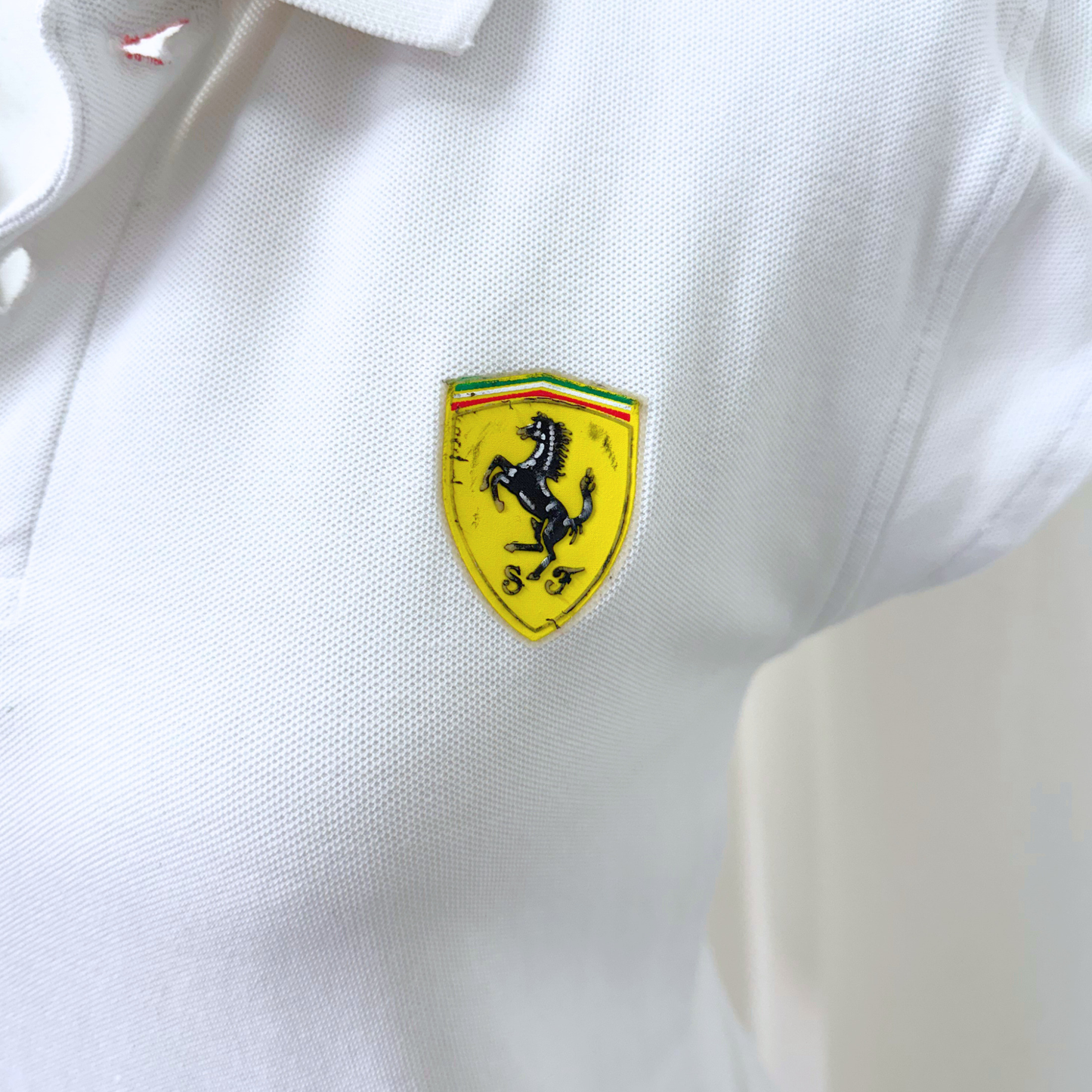 Ferrari White Polo Shirt