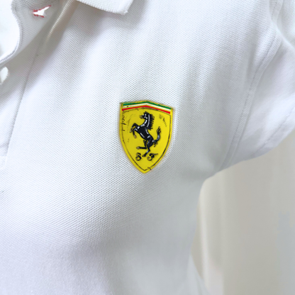 Ferrari White Polo Shirt