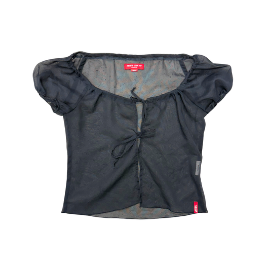 Miss Sixty Black Mesh Top