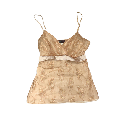 Original & Glamour Yellow Mesh Lace Cami